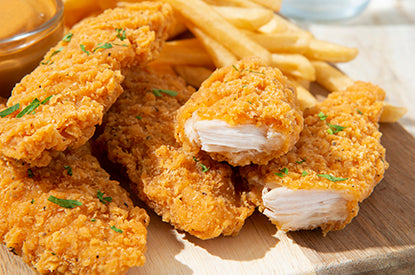 Medium Size Breaded Chicken Tenders, Fully Cooked