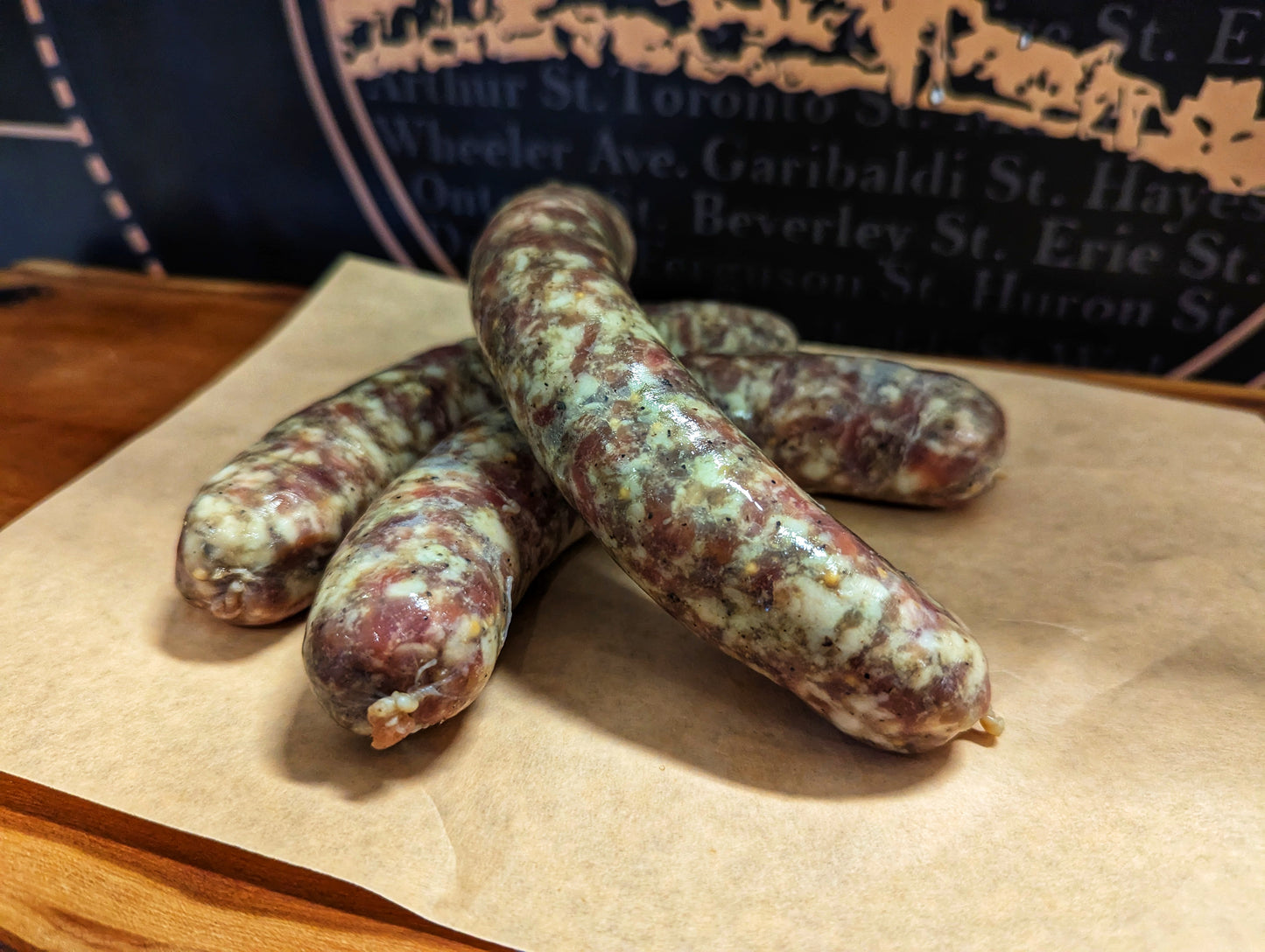Garlic Sausage (4 Sausage per package) (Frozen)